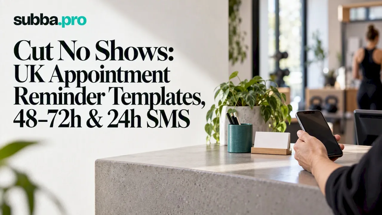 Client checking an appointment reminder phone
